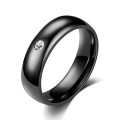 Titanium 0.03ct Cubic Zirconia Wedding Band. Ring Size 5,6,7,8,9,10,11,12