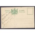CHRISMAS CARD.VIC RD. TOWARDS CAMPS BAY.1908 USED.