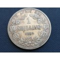 ***1894 and 2 x 1897 ZAR 1 SHILLING***