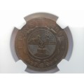 ***ZAR 1892 PENNY NGC UNCIRCULATED DETAILS***