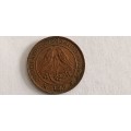***UNION OF SOUTH AFRICA*** CRACKED DIE 1950 QUARTER PENNY*** COIN 2