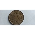 ***UNION OF SOUTH AFRICA*** CRACKED DIE 1943 QUARTER PENNY*** COIN 4