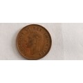 ***UNION OF SOUTH AFRICA*** CRACKED DIE 1943 QUARTER PENNY*** COIN 4