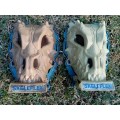 2 Vintage Skeleflex Skulls