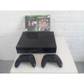 XBOX ONE CONSOLE + TWO CONTROLLERS + TWO GAMES