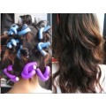 10  "BEAUTY- SLEEP " BENDABLE CURLERS (7mm thick) FOR MEDIUM TO LONG HAIR!!