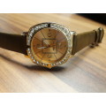 ROSE GOLD SQUARE FACE WOMENS WATCH (Brown)