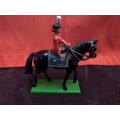 Antique Metal Soldier on Horse(W Butain) pat.1988 England 9cm high