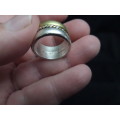 Mexico Silver 925 TD101 Couple Spinning Ring 10.6 grams (dim 18mm)