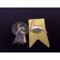 Two Springbok Rugby Badges (1960 All Blacks and 1969)