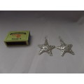 Set of 925 Silver Star Fish Earings 12.5grams