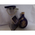 Very Rare John Haig Dimple 15 Year Blue and Gold Old Whisky Decanter Sealed and boxed 750 ml