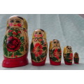 Set of Russian Babushka Dolls - 10 cm and down