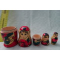 Set of Russian Babushka Dolls - 13 cm and down