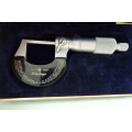 Vintage Mitutoyo  Micrometer 0-1"  0001" no 120-121 in case
