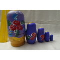 Set of Russian Babushka Nesting Dolls - 12 cm and down