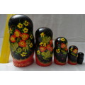 Set of Russian Babushka Dolls - 16 cm and down