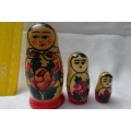 Set of Russian Babushka Dolls - 7 cm and down