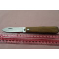 Interesting Pocket Knife with Star Motive on Blade in Excellent Condition