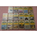 Big Collection of 17 Super Trumps Quartette Gaming Cards made in West Germany