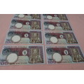 10 x 1973 Bango de Angola 100 Gem Escudos Notes in Number Order and Excellent Condition