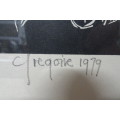 Gregoire Boonzaier 1909 - 2005  - Districk Six II Linocut - Signed in Pencil 1979