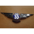 Vintage SS Jaguar Carl Badge  -  21 cm x 5 cm