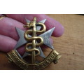SADF Medical Services Cap Badge Audaces Servamus  -  4.5 x 4.5 cm - Great Condition