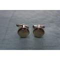 Great Set of 9ct Gold and 925 Silver Cufflinks Clearly Marked in Excellent Condition
