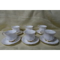 Elegant Paragon Bone China By Appointment to Her Majesty the Queen Cups and Saucers #812