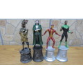 4 Boxed DC Comics Super Heroes/Villains Man-Bat/Kid Flash/Green Lantern/Ra`s Al Ghul Chess Pieces