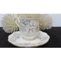 Gorgeous Royal Albert Bone China `Silver Maple` Coffee Cup and Saucer