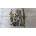 Interesting Collection of Watches. Not in Working Order. Details in Description. SOLD AS IS.