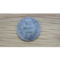 Belgium 1909 Silver Fifty Centime Coin 2.4g