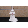 Stunning Vintage Coalport Bone China Ladies of Fashion `The Bride` Figurine H: 23cm