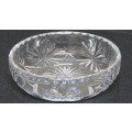Pretty Vintage Edinburgh Scotland Small Cut Crystal Glass Trinket Bowl D: 9,7 cm H: 3 cm