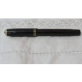 Vintage Parker Vacumatic Black Celluloid Fountain Pen With Parker Nib L: 13 cm