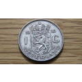Netherlands 1958 Silver One Gulden 6.5 g
