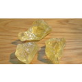 Three Stunning Golden Apatite Natural Stone Crystals. Details in Description.
