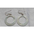 Fantastic Sterling Silver Hoop Threader Earrings 29 x 45 mm 5.5 g