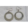 Fantastic Sterling Silver Hoop Threader Earrings 29 x 45 mm 5.5 g