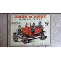 Fantastic Vintage Amos `n` Andy Fresh Air Taxicab Advertising Tin Sign (Reproduction) 33 x 25 cm