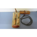 Vintage Disston & Sons 1941 Folding Chain-Linked Military Hand-Saw With Handles/Tools/Holder 160 cm