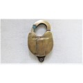 Fantastic Vintage Heavy Solid Brass Lock & Comp Padlock (No Key) 10,5 x 6,5 cm