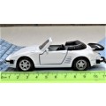 Boxed Maisto `Fresh Metal` Power Racer Porsche 911 Turbo `Flat Nose` Cabriolet Pull Back Action 1:36