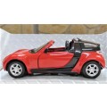 Boxed `Maisto Smart` Die Cast Smart Roadster - Coupe With Pull back Action Scale 1:31 L: 11 cm