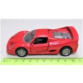 Fantastic Boxed Maisto Shell Collezione Die Cast Ferrari F50 With Opening Doors Scale 1:39 L: 11 cm