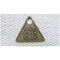 E.L. Model Dairy One Pint Milk Nickel Token Listed Hearn`s Item (2009) 366e Pg 175 26.1 x 22.9mm
