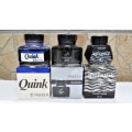 Three Boxed Full Bottles of Writing Ink - Two Parker Quink, One Waterman Details in Description