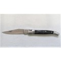 Fabulous Vintage `Laguiole 440` Folding Knife With Black Resin Handle L: 220 mm